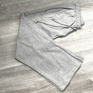 Gray flare sweatpants